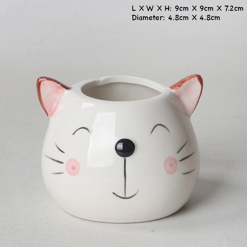 Cute Animal Planters, Unique Ceramic Animal Plant Pots