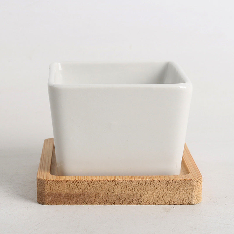 Modern Planter Pot, Pure White Ceramic Planter Pot, Home Decor