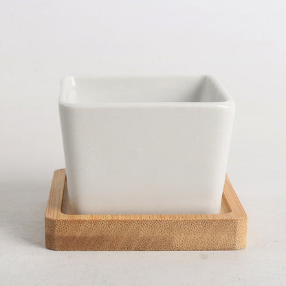 Modern Planter Pot, Pure White Ceramic Planter Pot, Home Decor