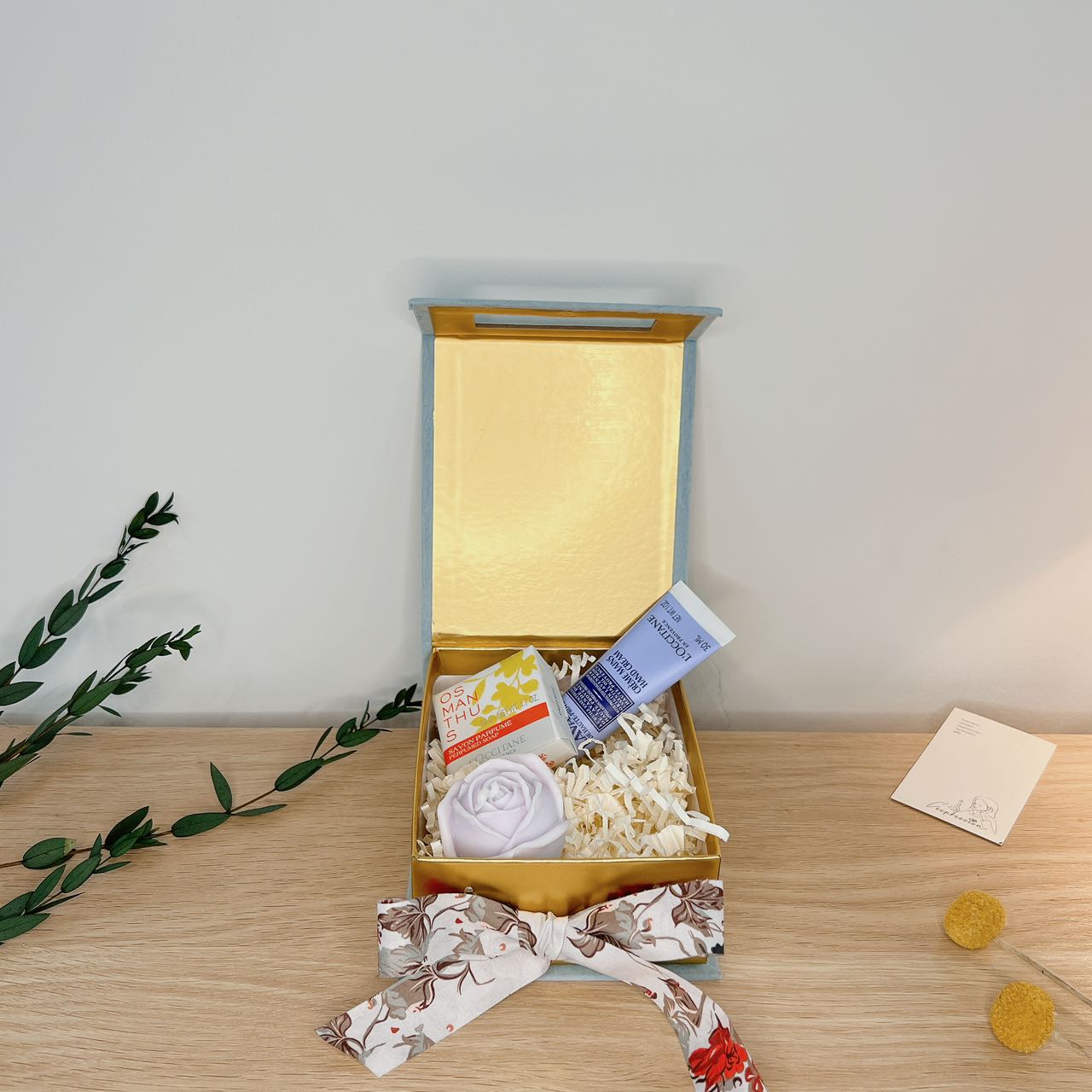 Floral Gift Box With Bow, Special Gift Box, Premium Craft Gift Box