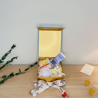 Floral Gift Box With Bow, Special Gift Box, Premium Craft Gift Box
