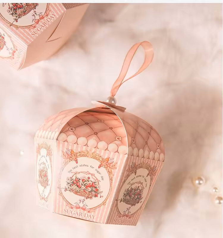 Pearl Flower Gift Box Set of 10, Reusable Birthday Chocolate Gift Box