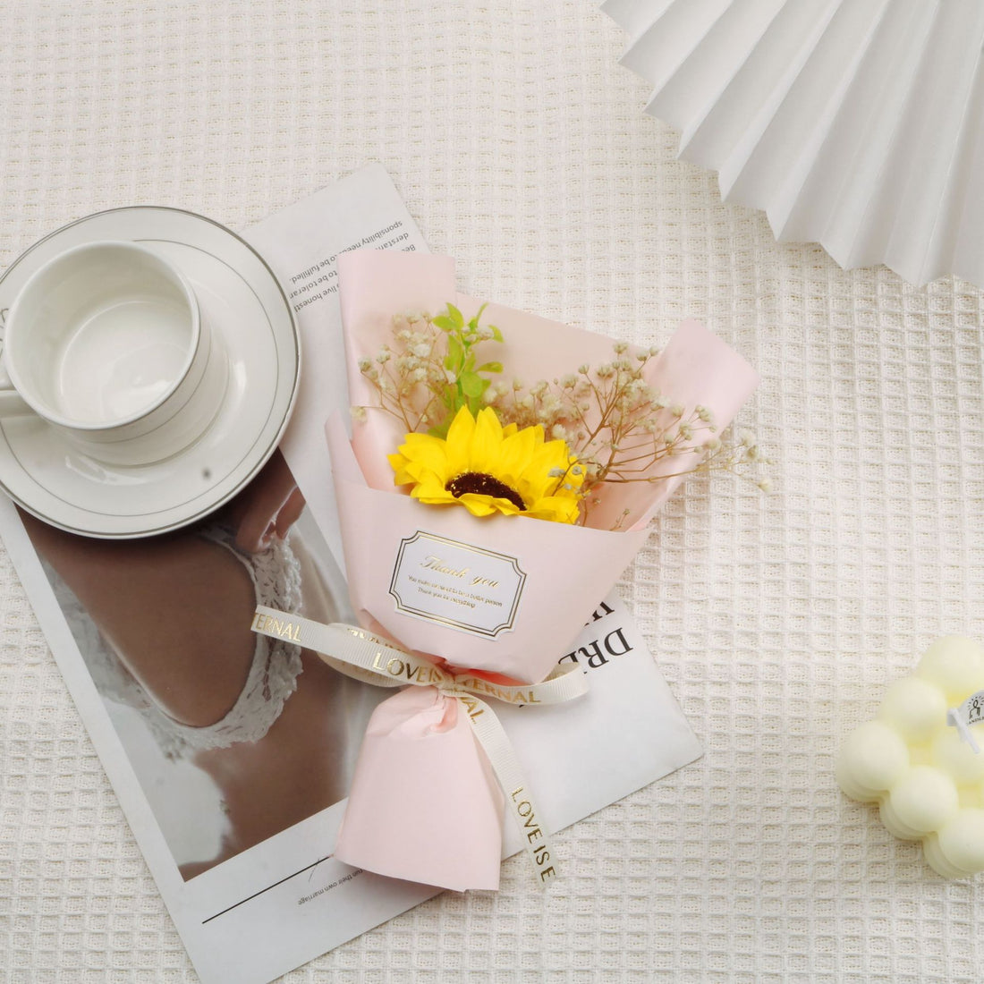 Sunflower Soap Bouquet, L&