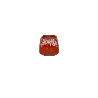 Red Planter Pot, Ruby Red Mini Clay Planter Pot Home Decor