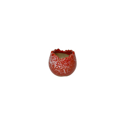 Red Planter Pot, Ruby Red Mini Clay Planter Pot Home Decor