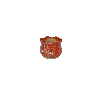 Red Planter Pot, Ruby Red Mini Clay Planter Pot Home Decor