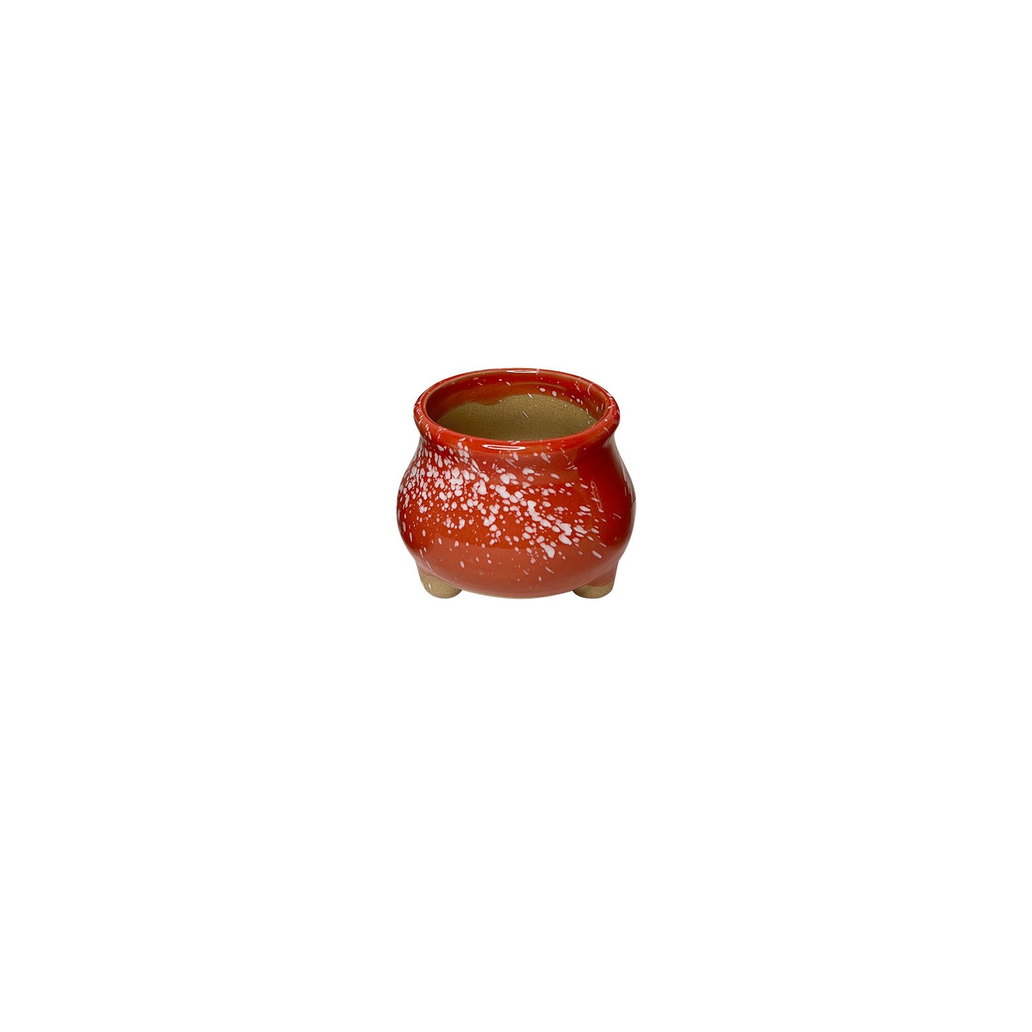 Red Planter Pot, Ruby Red Mini Clay Planter Pot Home Decor