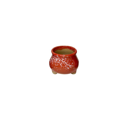 Red Planter Pot, Ruby Red Mini Clay Planter Pot Home Decor