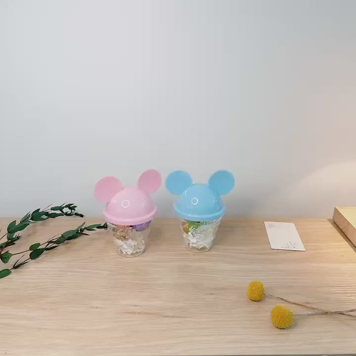 Mikey Candy Cups, Set of 5 Transparent Mikey Candy Cups, Baby Gift