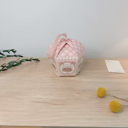 Pearl Flower Gift Box Set of 10, Reusable Birthday Chocolate Gift Box