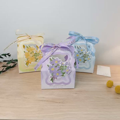 Flower Gift Box Set of 10, Premium Craft Gift Box for Her