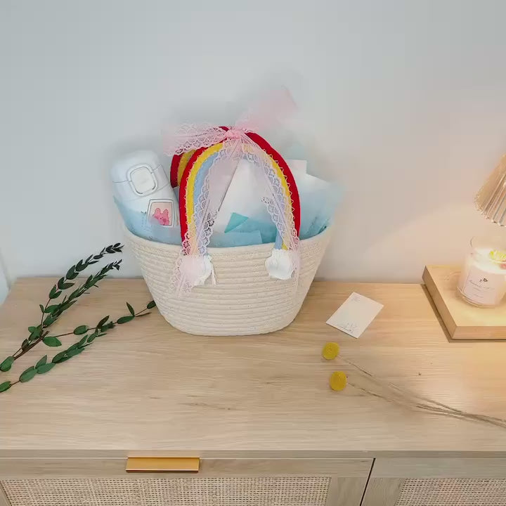 Knitting Gift Box, Rainbow Handle Luxury Box Gifts, Boxes for Gifts