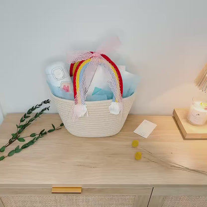 Knitting Gift Box, Rainbow Handle Luxury Box Gifts, Boxes for Gifts